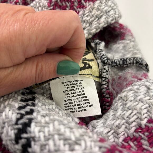 NWT Baja Joe Surfer Mexican Rasta Hoodie Size Small Bin7 - Picture 7 of 9